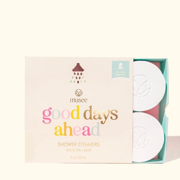 Musee Shower Steamers White Tea & Aloe | Relaxing Shower Steamers Set New - Picture 1 of 2